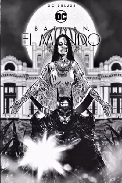 Batman El mundo Portada variante México B/N