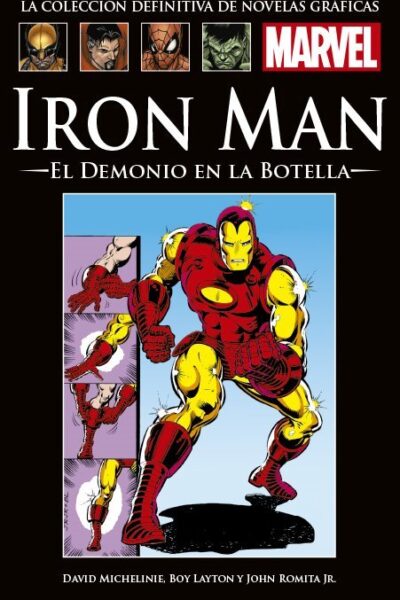COLECCIÓN DEFINITIVA DE NOVELAS GRÁFICAS MARVEL : 1 IRON MAN EL DEMONIO EN LA BOTELLA