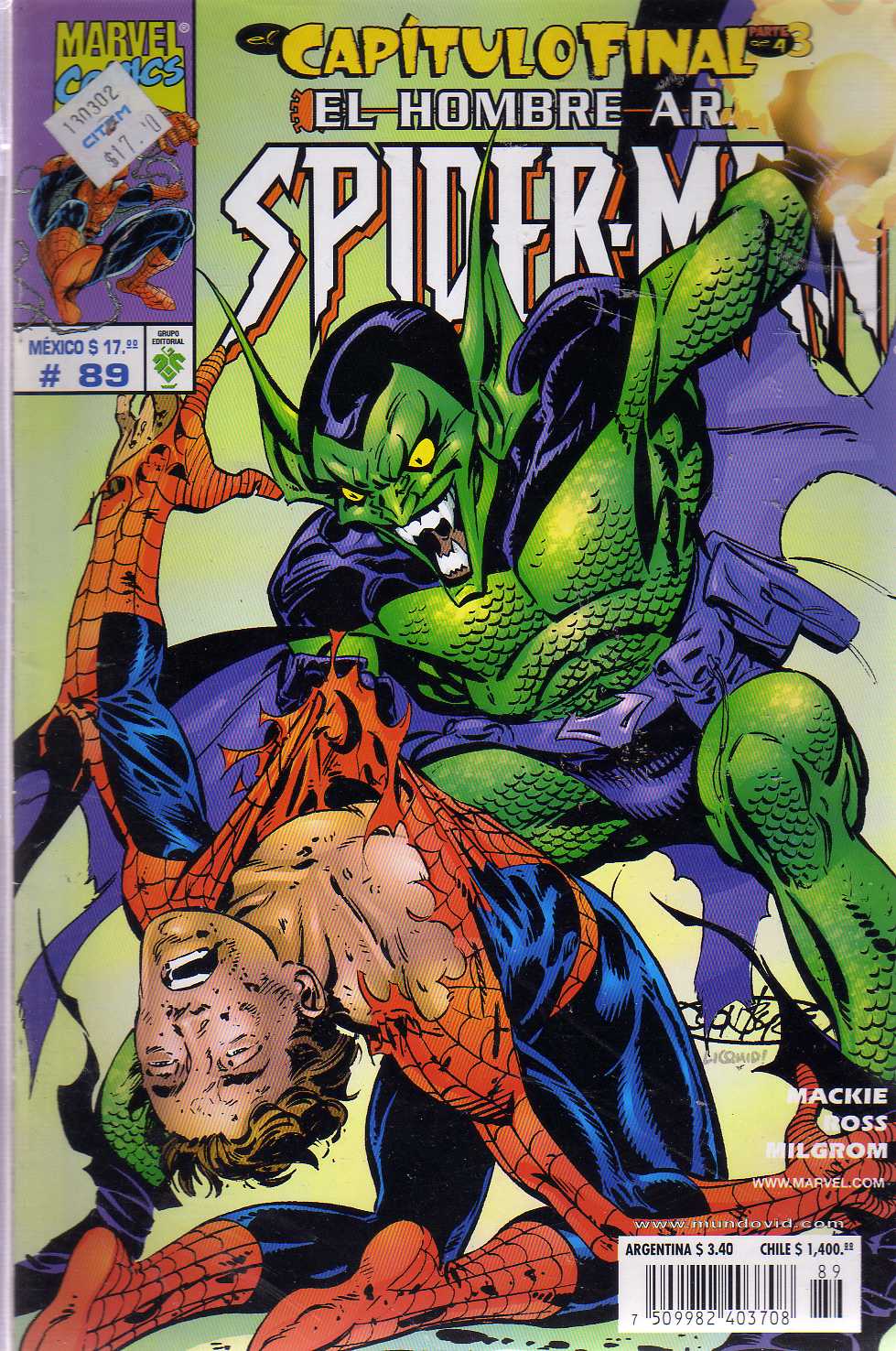 EL HOMBRE ARAÑA : SPIDER-MAN 89