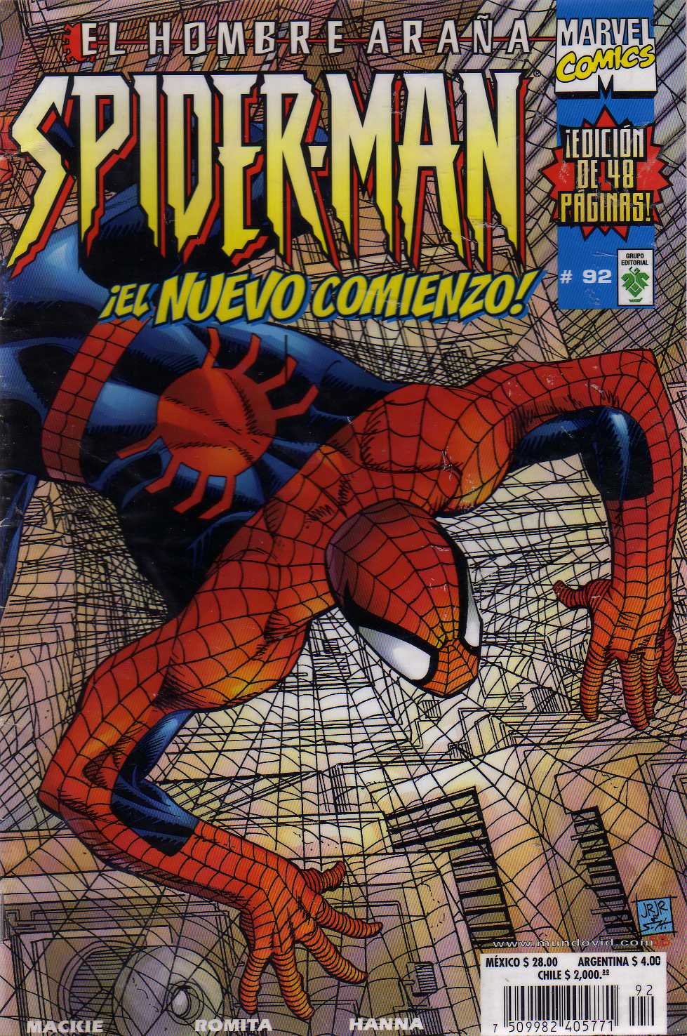 EL HOMBRE ARAÑA : SPIDER-MAN 92