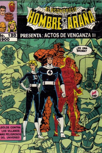 El asombroso hombre araña presenta 120