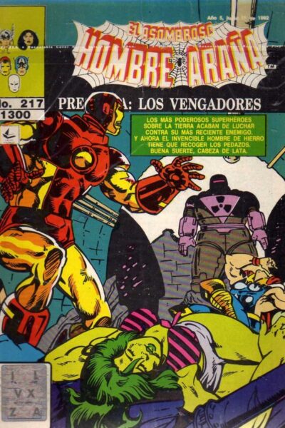 El asombroso hombre araña presenta 217