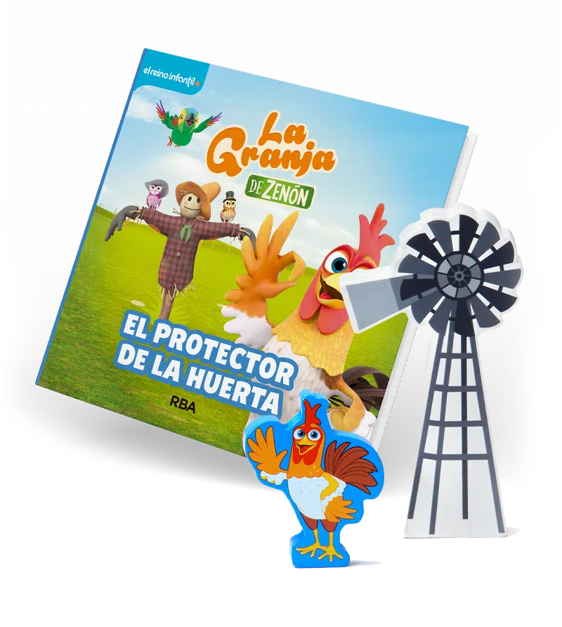 La granja de Zenón 1 : Libro El protector de la huerta + Bartolito + Molino de viento